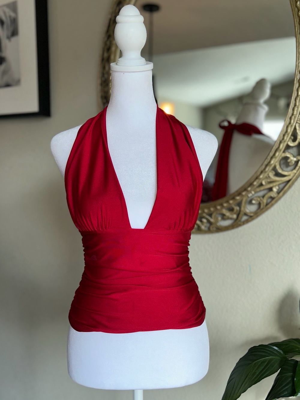 Windsor dark Red Halter top